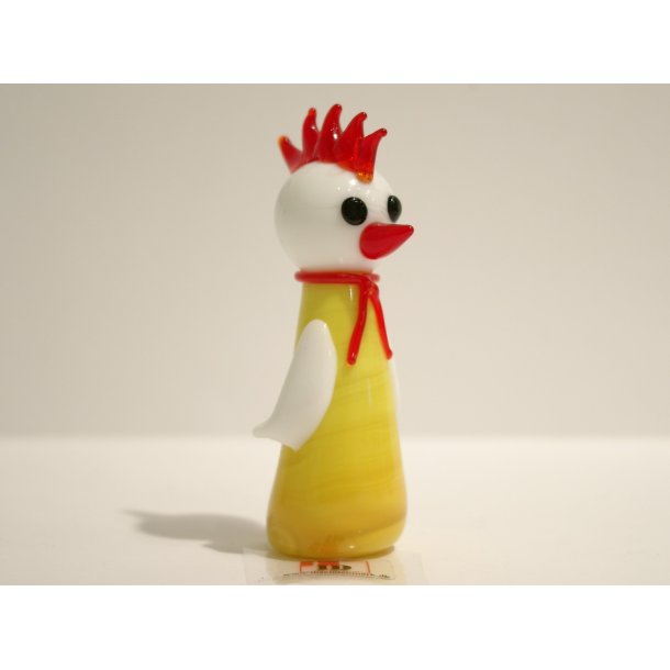 Kylling med rd hanekam og gul el. grn krop